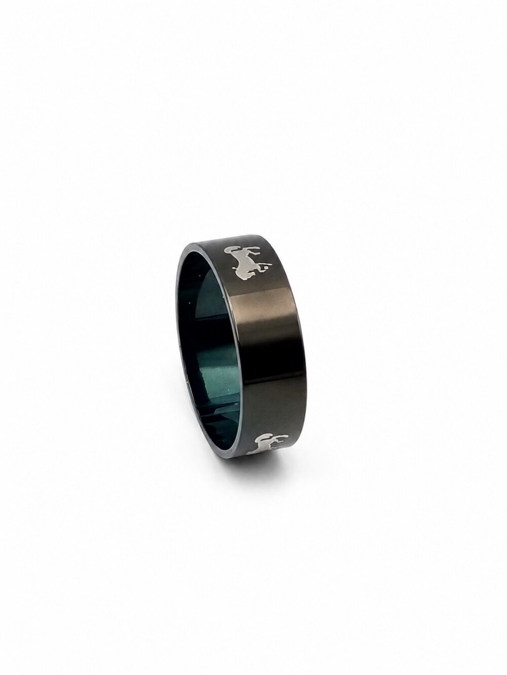 Equestrian Stainless Steel Band Ring